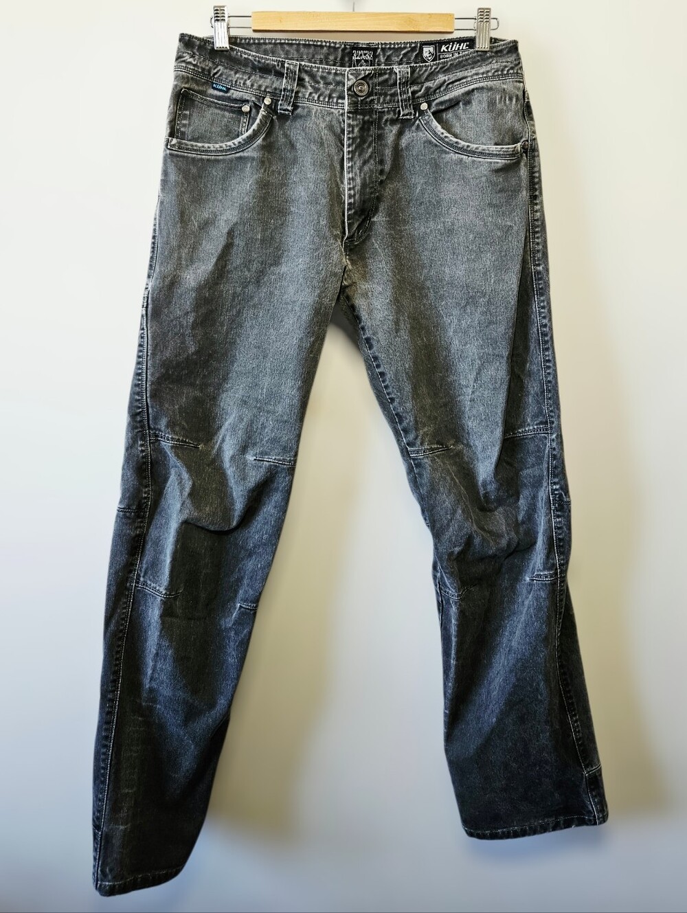 Kuhl Rydr Patina Dye Grey Twill Pants Size 32 Cotton Stretch